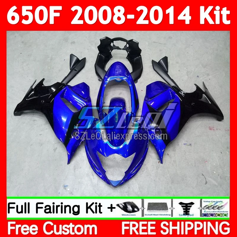 Glossy Blue GSX650F For SUZUKI GSXF 650 C GSXF650 08 09 11 12 13 14 70No.0 GSX 650F 2008 2009 2010 2011 2012 2013 2014 Fairing