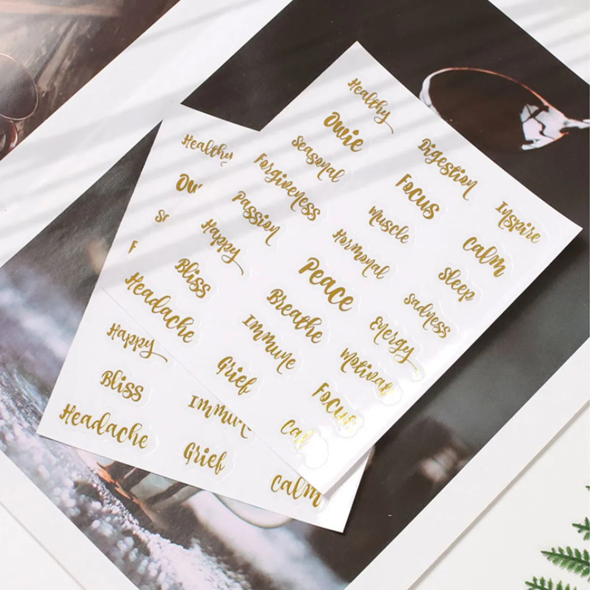 

5 Sheets Letter Stickers for Essential Oil Bottles Waterproof Adhesive Labels Organize Save Time Decorate Bottles Books Laptops