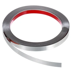 Silver Mirror Self-adhesive Flat Decorative Lines Strip Stainless Steel Wall Sticker Background Wall Study Ceiling Edging
