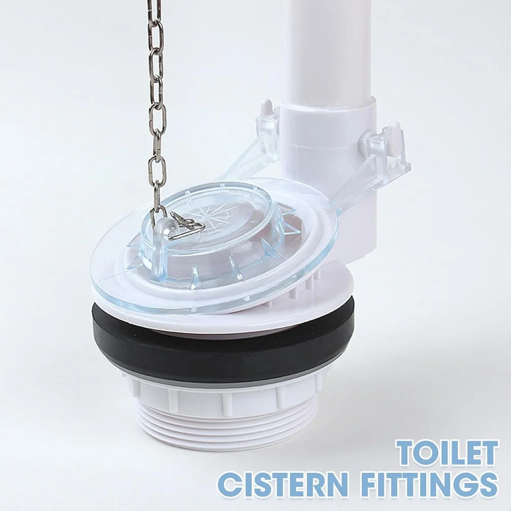 

PVC Toilet Tank Flapper Valve Replacement 2 Inch Drain Seal Stopper With Stainless Steel Chain Bathroom Fixtures