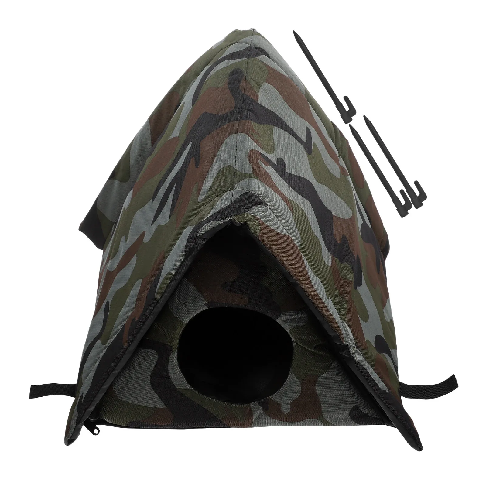 

Outdoor Insulated Cat Elevated Waterproof Shelter Warm Weatherproof Cat for Winter Outdoor Cats Pet Shelter