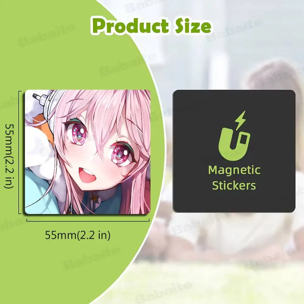 S-Super Sonico Personalized Photo Fridge Magnets -Gift For Home Decor Valentine's Day Gift Photo Magnetic Sticker