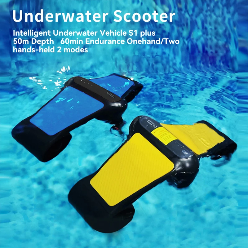 180/480W Electric Underwater Scooter 50m Deepth Underwater Bike Water Sea Two-Speed Handheld Propeller for Diving with Battery