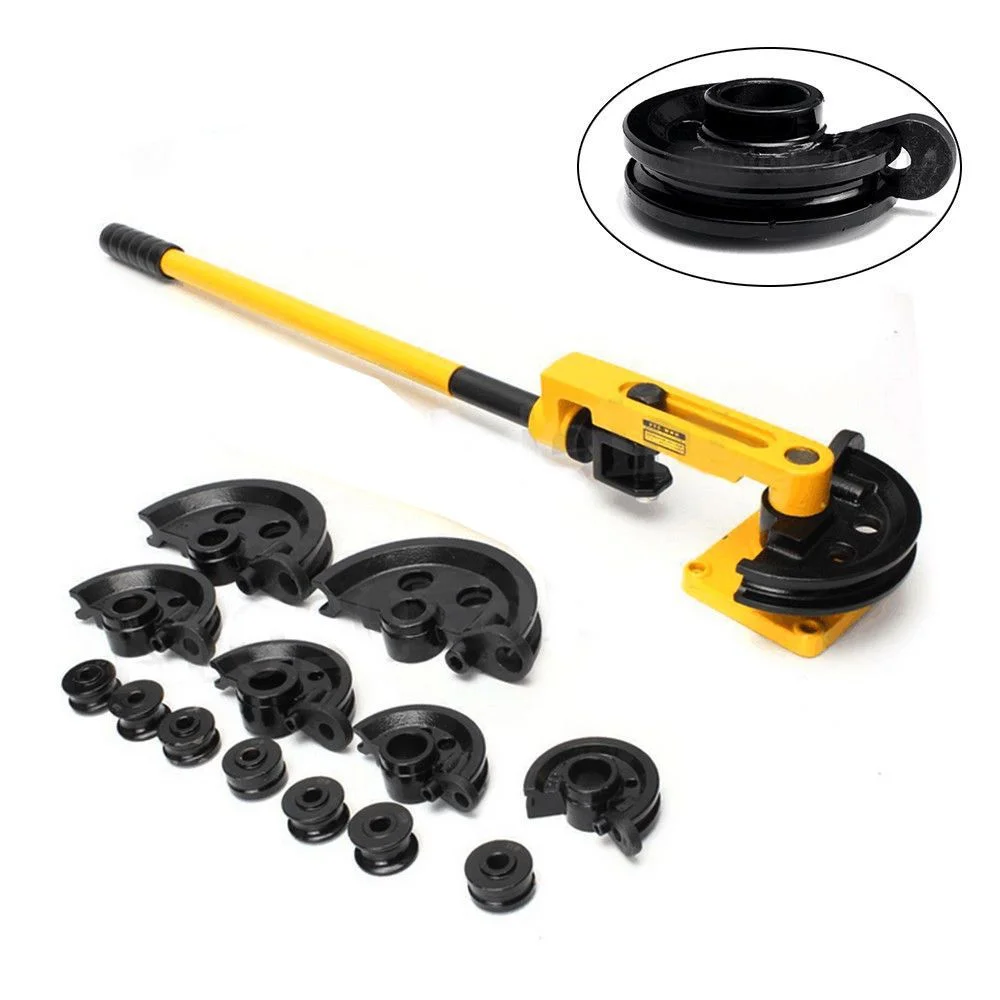 Piegatubi manuale HHW-25S Piegatubi industriale professionale per tubi metallici in acciaio al carbonio in acciaio inossidabile 3/8-1 pollici