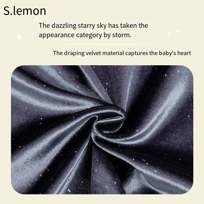 S.limon – justaucorps de danse en velours pour filles, manches longues, ciel étoilé, tenue chaude de danse chinoise et de Ballet, body de spectacle de gymnastique