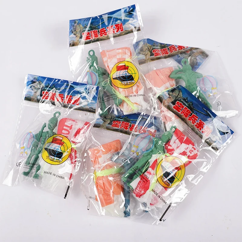 Hand Throwing Mini Soldier Parachute for Kids Outdoor Toys Game Educational Flying Sport for Children