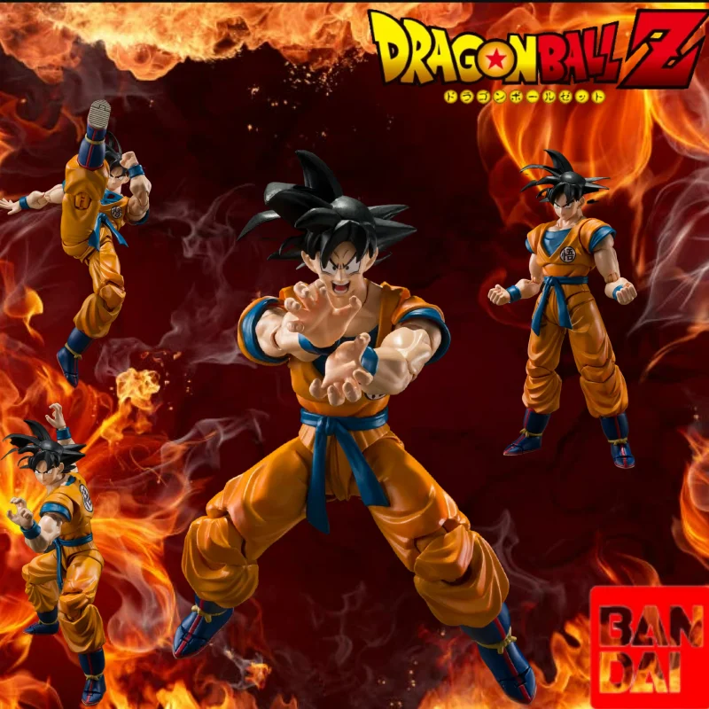 

[In Stock] Bandai SHF Dragon Ball Goku Super Hero Black Hair Action Figure Toy Collection Gift