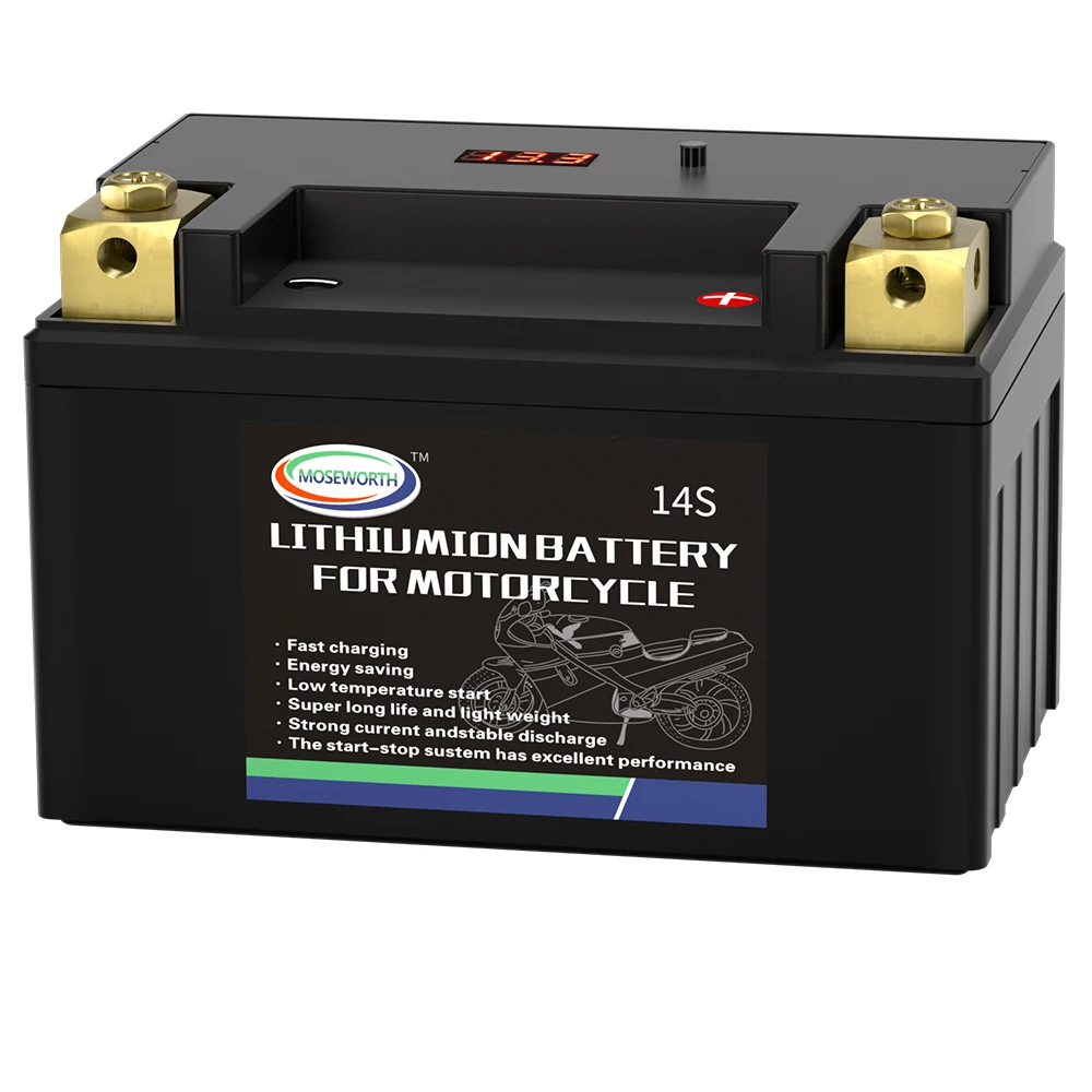 14S 12V 8Ah Lithium LiFePO4 Motorcycle Starter Battery Built in BMS 480A CCA Motorbike Battery for ATV UTV Jet Ski Snowmobile