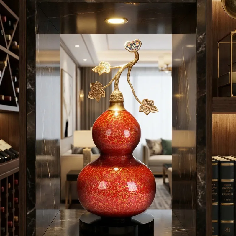 Ruyi filigree gourd ornament home living room decoration