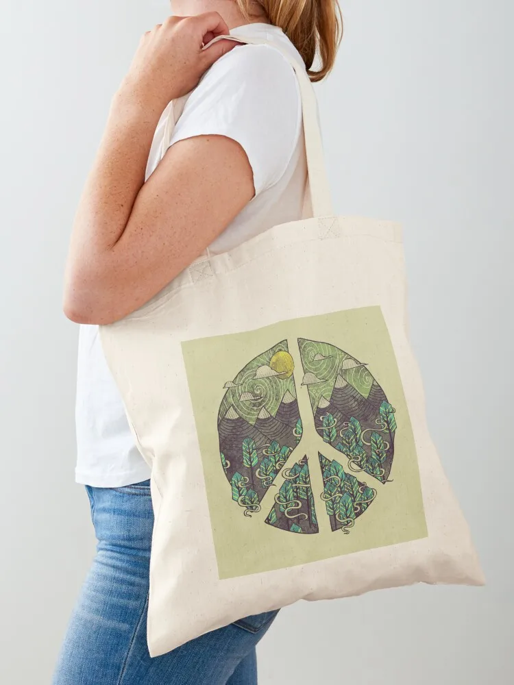 

Peaceful Landscape Tote Bag university shopper bag canvas tote Big bag women shopper women canvas