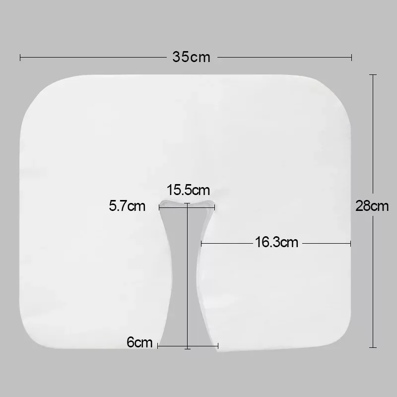 Disposable Non-Woven U Type Headrest Pillow Spa Salon Bed Table Paper Beauty Massage Face Cradle Head Rest Covers
