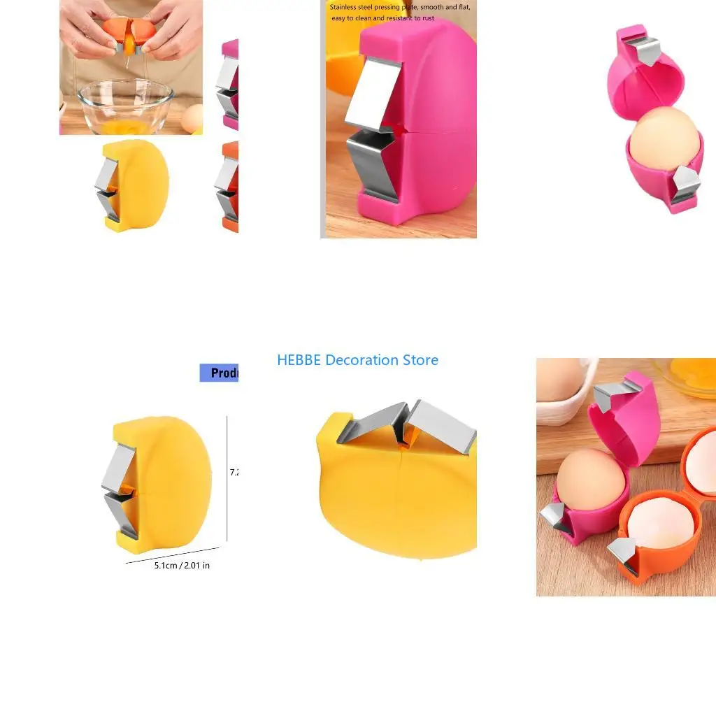 B0KC Nonslip Oval Grooves Eggs Holders with Crackers Function Dishwasher Safe Eggs Beater