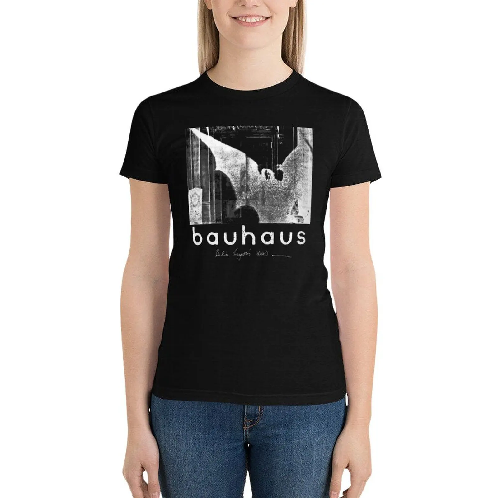 Bauhaus Bela Lugosi's Dead T-Shirt funny lady clothes black t shirts for Women