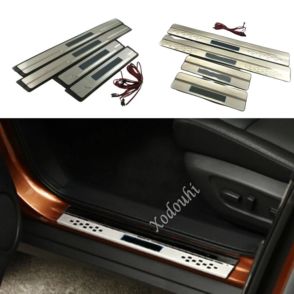 

Outside Led Light Threshold Article Lamp Door Plate Panel Stick For Nissan X-Trail T32/Rogue 2014 2015 2016 2017 2018 2019 2020