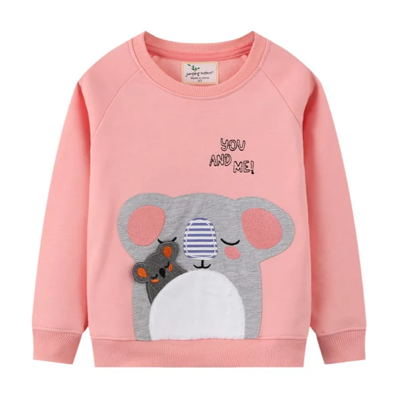 

Girls' Clothing Top Spring New Girls' Sweatshirt Fashion Cartoon Round Neck Baby Base Shirt Long Sleeve Sweatshirt