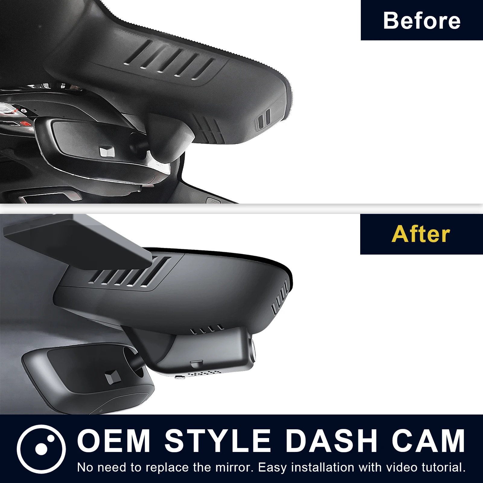 Mangoal Dedicated Dash Cam 4K For Volvo C40 Dash Car Camera 2022-2024 GPS WiFi & APP HD Night Vision Plug and Play DashCam