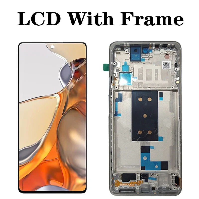 Imagem -03 - Tela Lcd para Xiaomi Painel de Toque Digitalizador para mi 11t Pro Original 21081111rg 210711sg 2107113sg