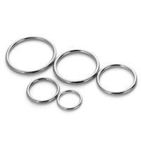 10Pcs Gold Silver Circle Rings Connection Alloy Metal Shoes Bags Belt Buckles Backpack Webbing Parts DIY Craft Sewing Accessory