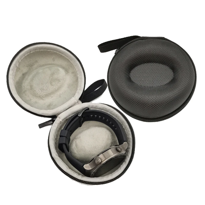 EVA Single Watch Travel Case Portable Storage Organizer Shock-Resistant Waterproof Smartwatches Zippered Container Box