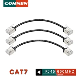 COMNEN Cat7 0.1m Ethernet Patch Cable rj45 4.0mm SSTP LAN CAT6 CAT6A internet Cable for ps5 Patch to Switch Router Ethernet