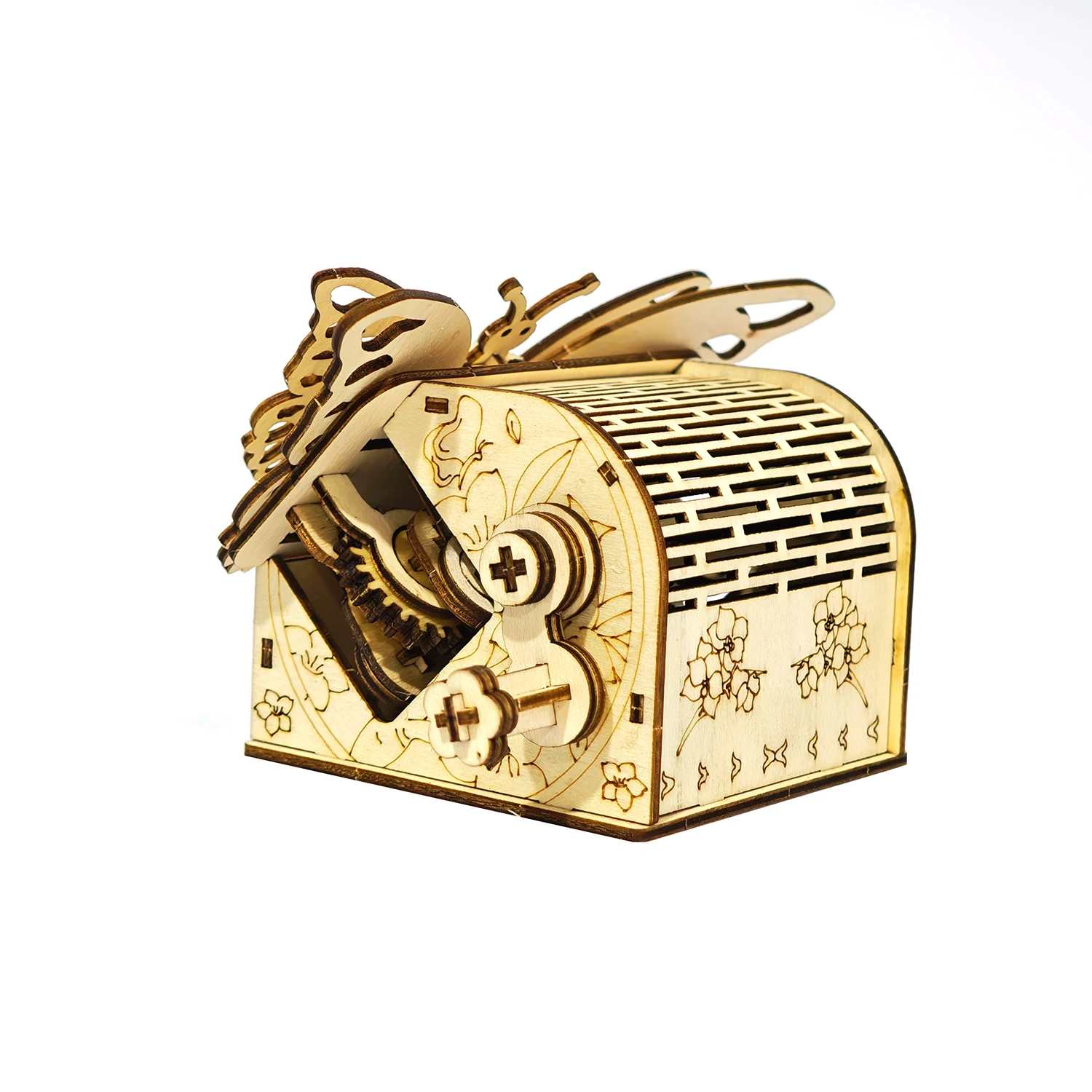 Drewniane puzzle 3D dla dorosłych Model motyla Zestaw DIY Ręcznie robiony prezent urodzinowy na Boże Narodzenie