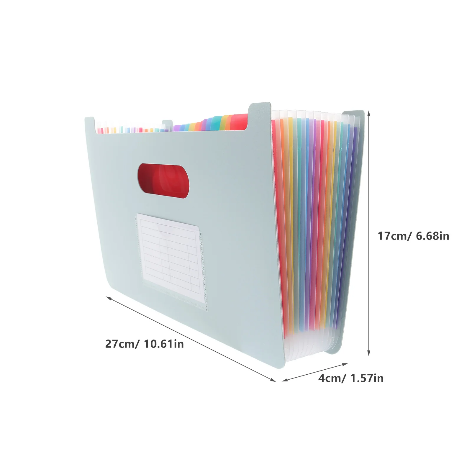 A5 Receipt Organizer Portable Expanding File Folder Wear-Resistant Pp Multi-Layer Document Holder For Office Paper Storage