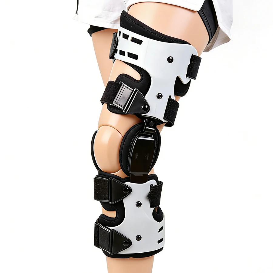 

Ортопедический наколенник для лечения остеоартроза (OA) с шарнирной конструкцией, медицинский бандаж для поддержки колена при артрите