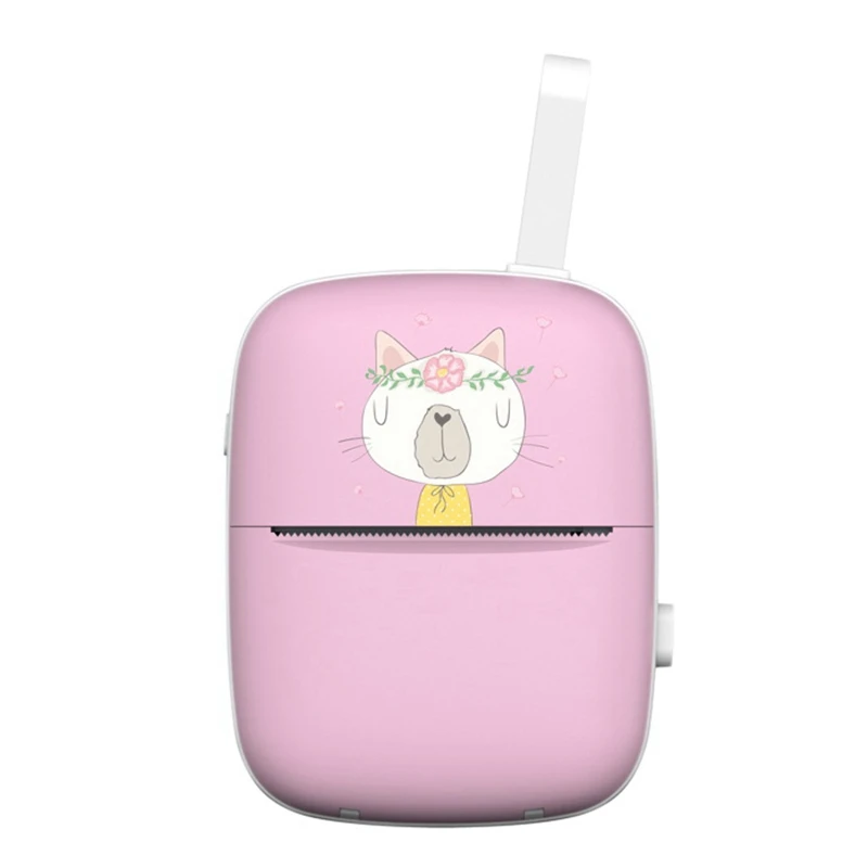 

Pocket Printer,MINI Printer Bluetooth Photo Printer Wrong Printer Thermal Printer Note Printer for Student Office,Pink