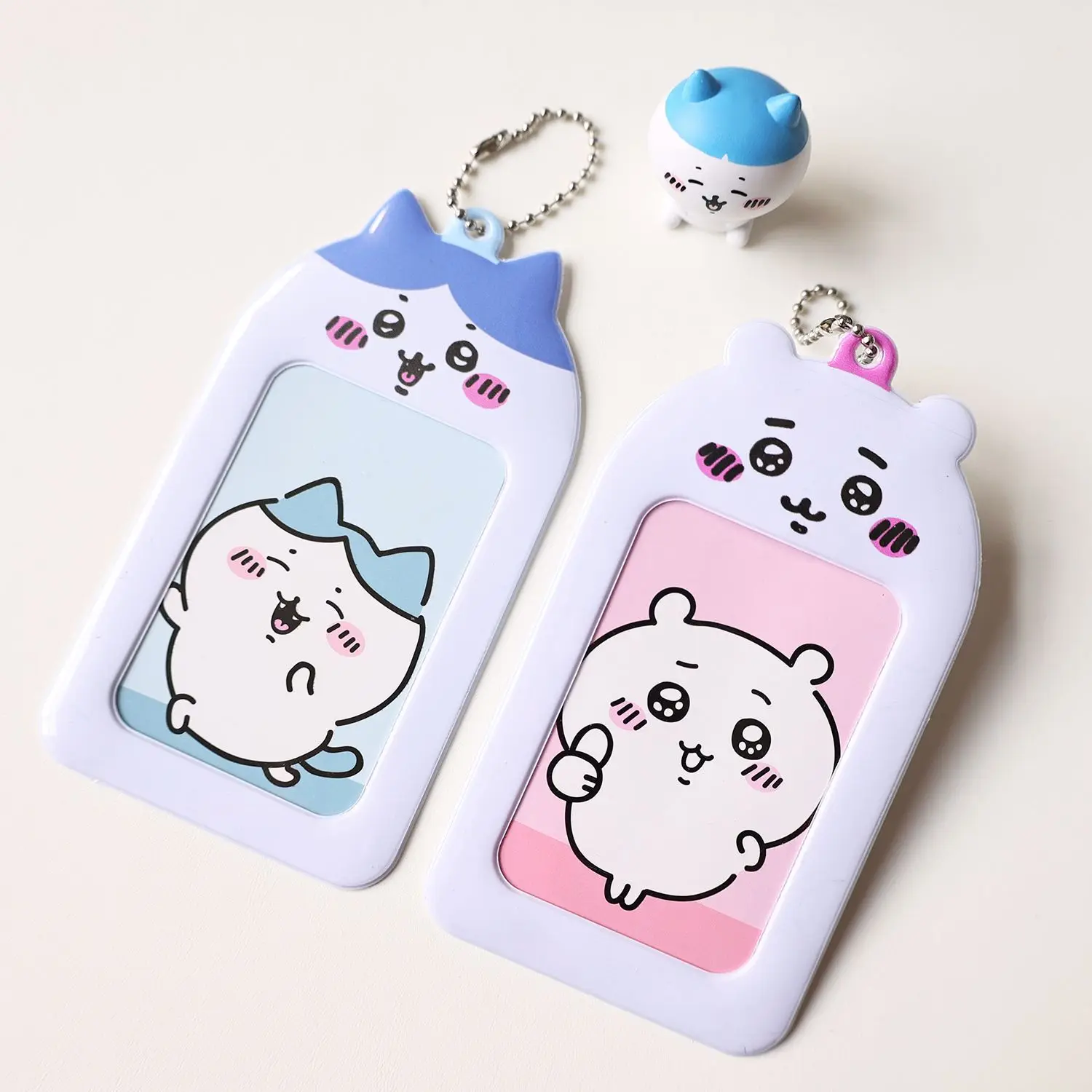 Kawaii Chiikawa Card Case PVC Cartoon Student Campus Bus Card ID Card Holder Photo Display Pendant