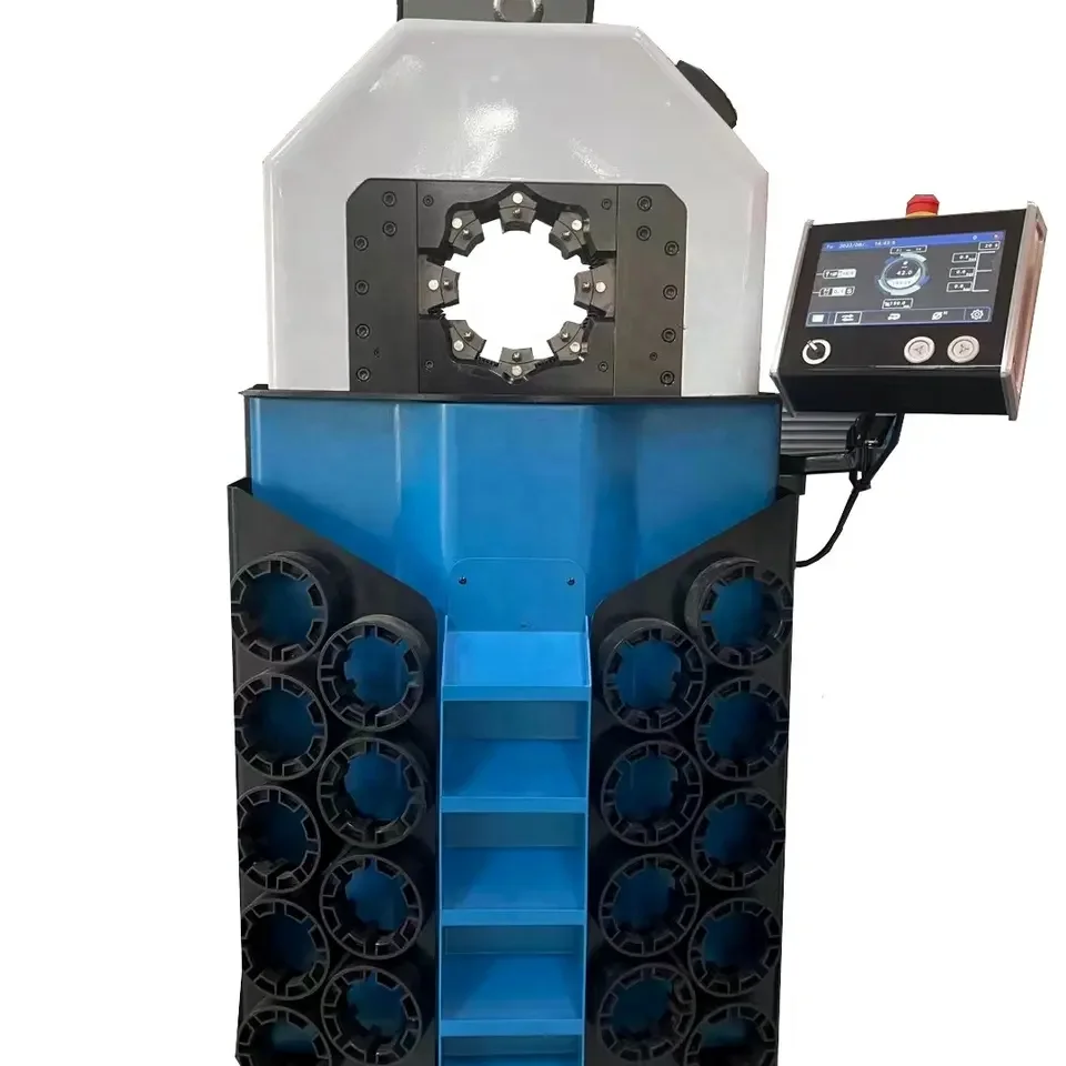 Zaciskarka do węży o dużej średnicy 4 cale, ultracienka, wytrzymała, hydrauliczna z ekranem dotykowym.