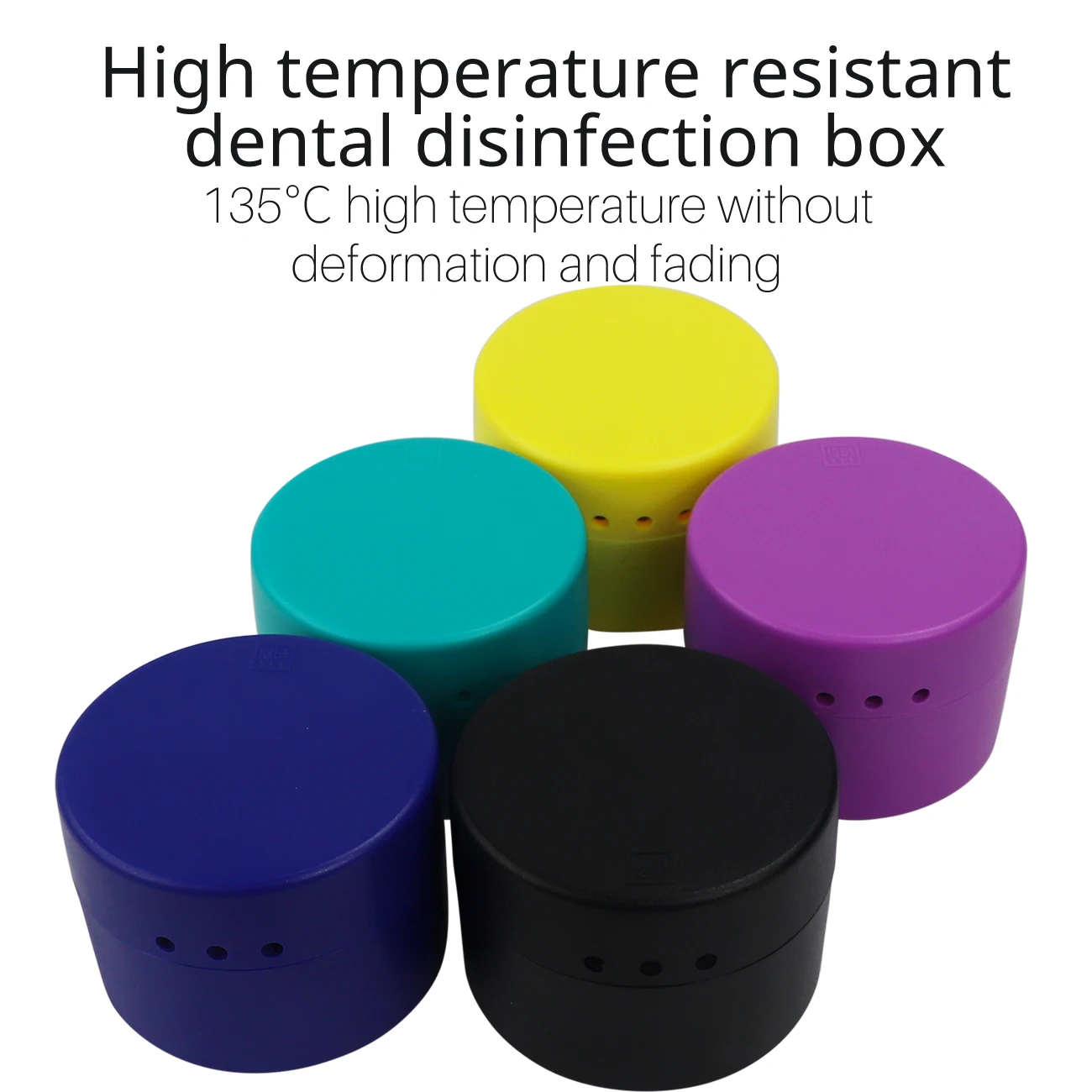 

1 шт., устойчивая к высоким температурам коробка для дезинфекции зубов с 30 отверстиями - 135 ℃ Жаростойкий футляр для стерилизации, не деформации и выцветания