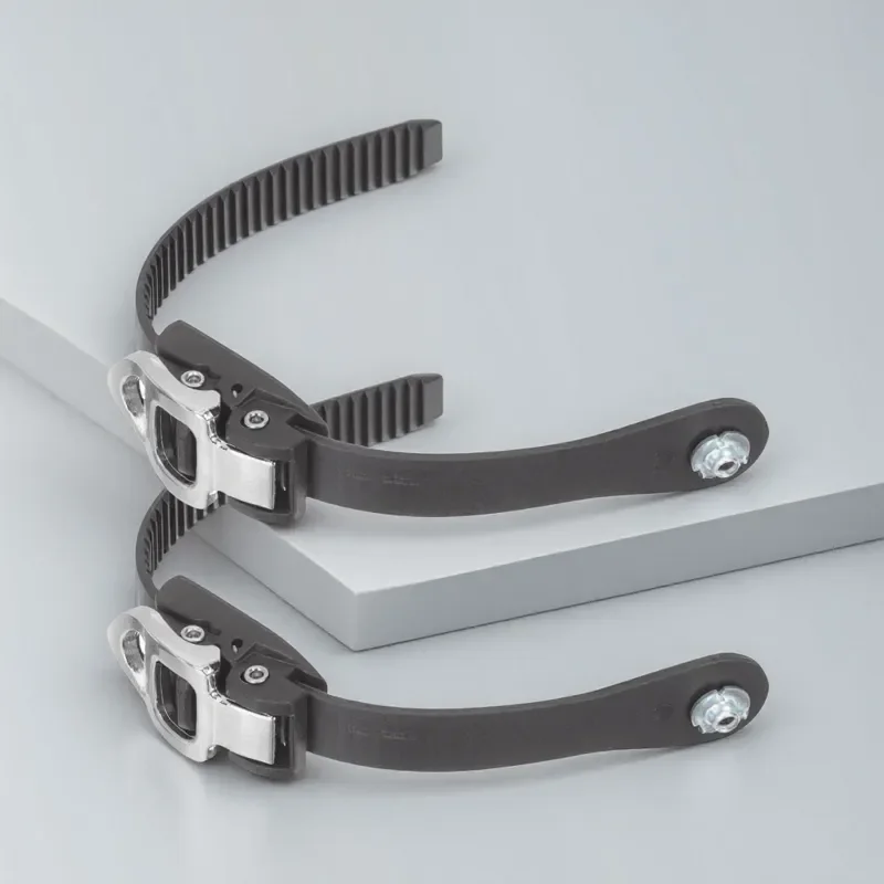 بديل حزام بإبزيم تزلج ممتاز لأحذية التزلج، زوج من ملحقات حزام تثبيت متينة قابلة للتعديل