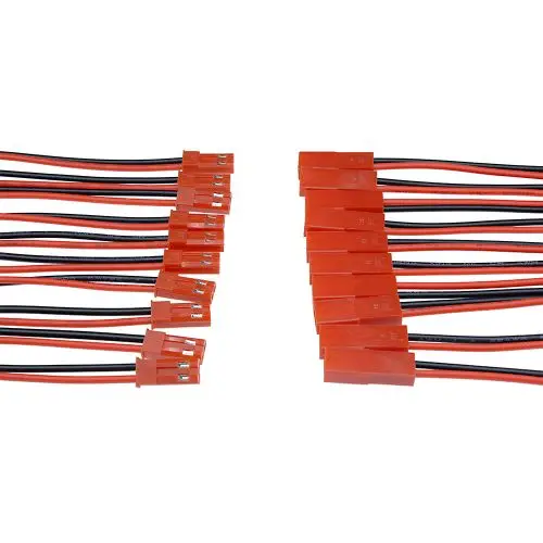 10 Paar 100mm 22AWG Kabel JST Stecker-Buchse 2-Pin-Verbindungskabel für RC-Helikopter FPV-Drohne Quadcopter – Detail 8