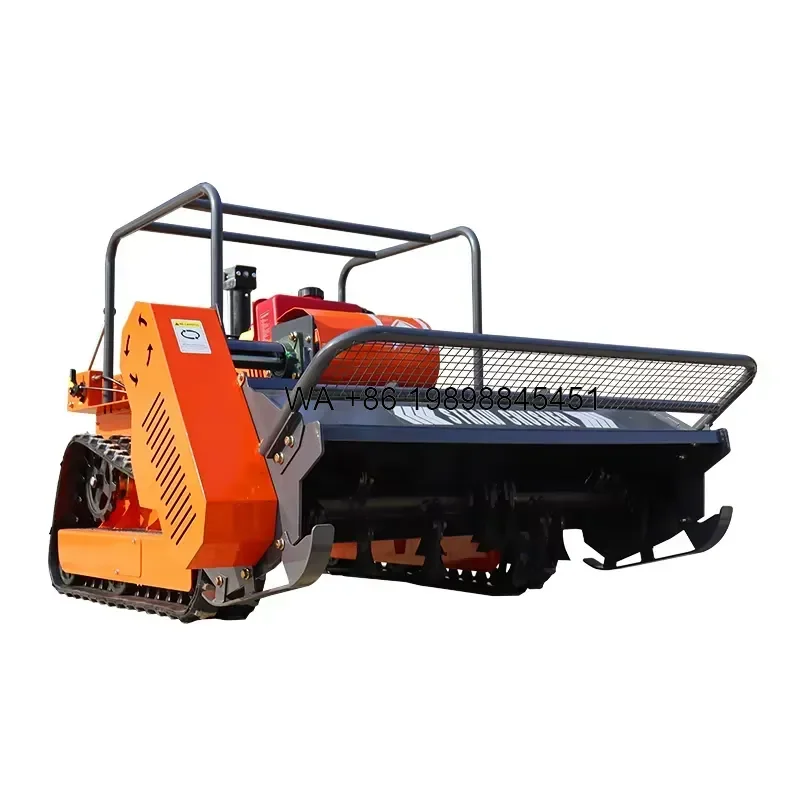 Wmwmnu for CE Standard Remote Control Tracked Lawn Mower 120cm Cutting Width All Terrain Orchard Slope Grass Cutting