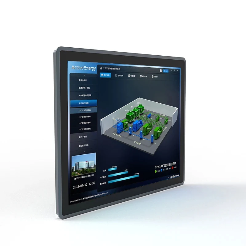 10.1 10.4 12.1 15 17 19 21.5 Inch Panel Pc Ip65 Waterproof 10 Points Capacitive Touch Screen Monitors For Industrial