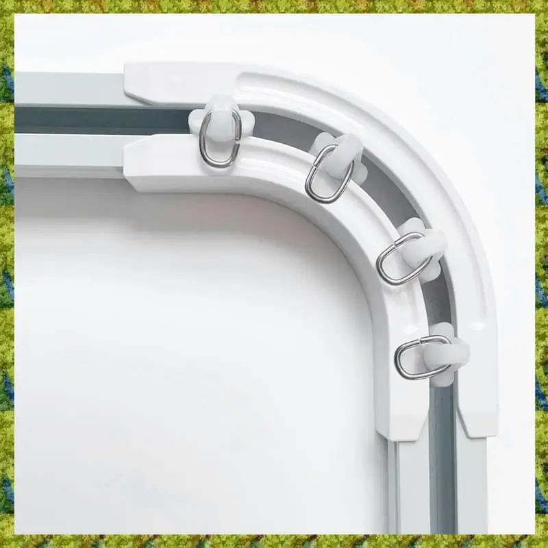 UISN 90 °   Connecteur incurvé, peut être flexible et courbé sur rail de rideau monté au plafond, adapté aux rails de rideaux de plafond