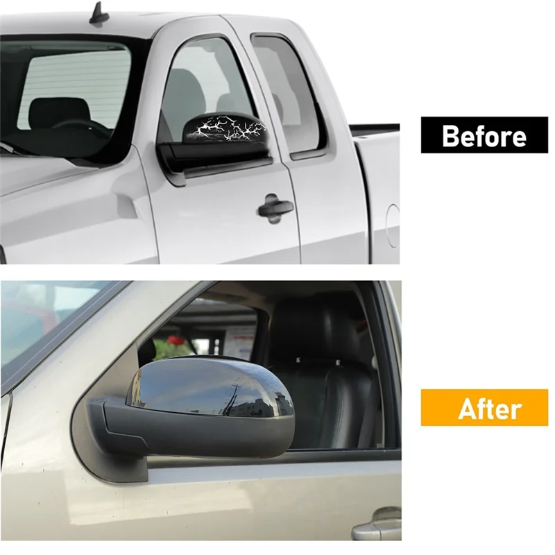 

A30P-Side Mirror Cover Cap Trim For Silverado Avalanche Tahoe Suburban GMC Sierra Yukon Accessories