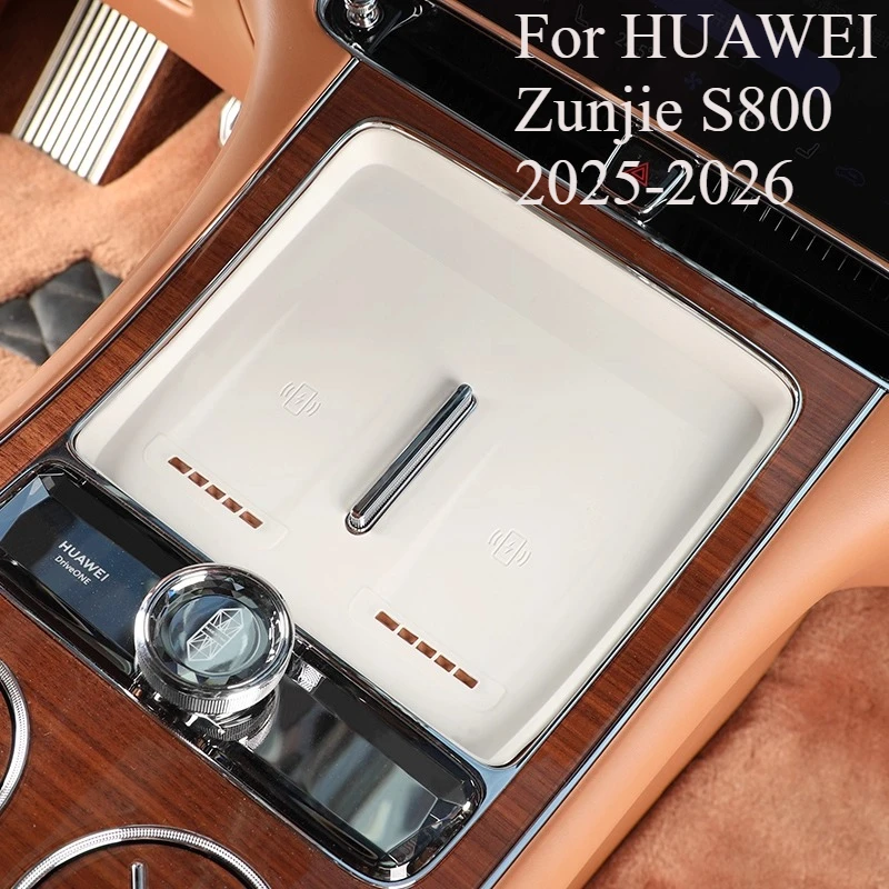 

For HUAWEI Zunjie S800 2025-2026- Rear Center Armrest Wireless Charger Silicone Mat | Custom Fit Non-Slip Interior Pad