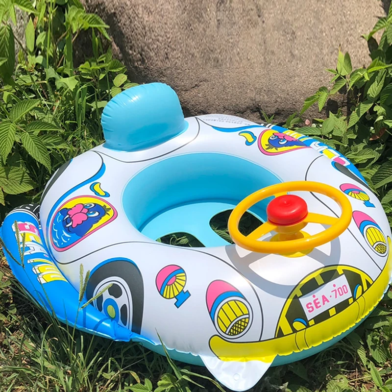 Baby Steering wheel car boat Swimming Float Ring,Baby Inflatable  Pool Floatie ，Bathtub Toys， Pool Accessories