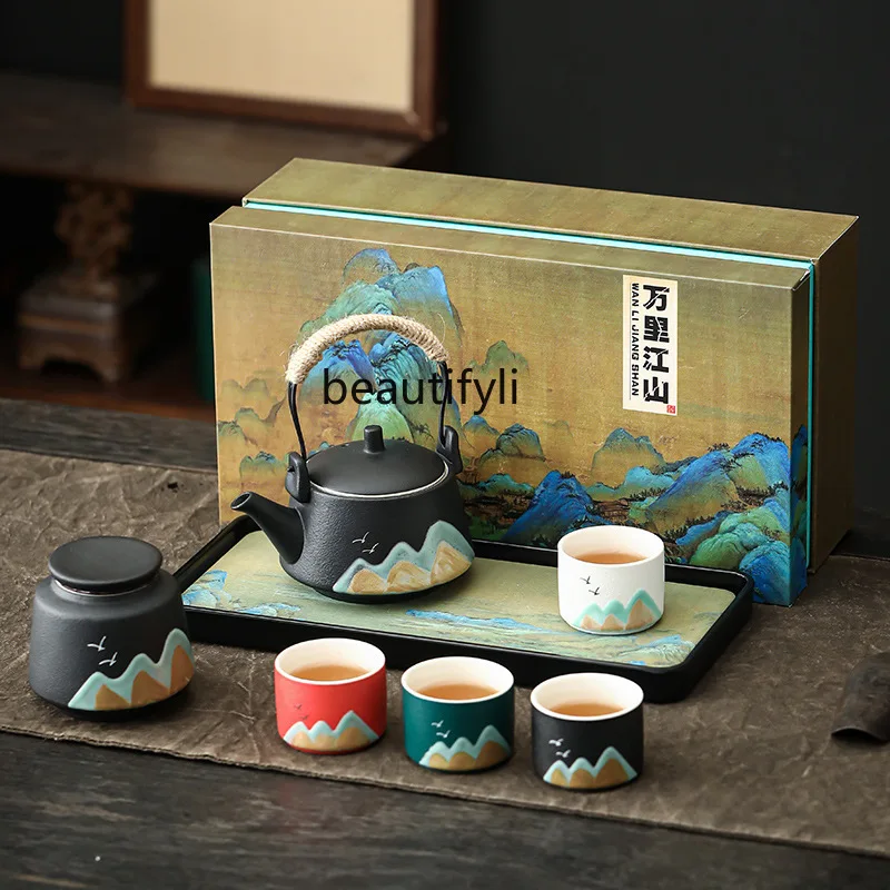 

Tea set Guochao holiday gifts Teacup company annual meeting business gifts