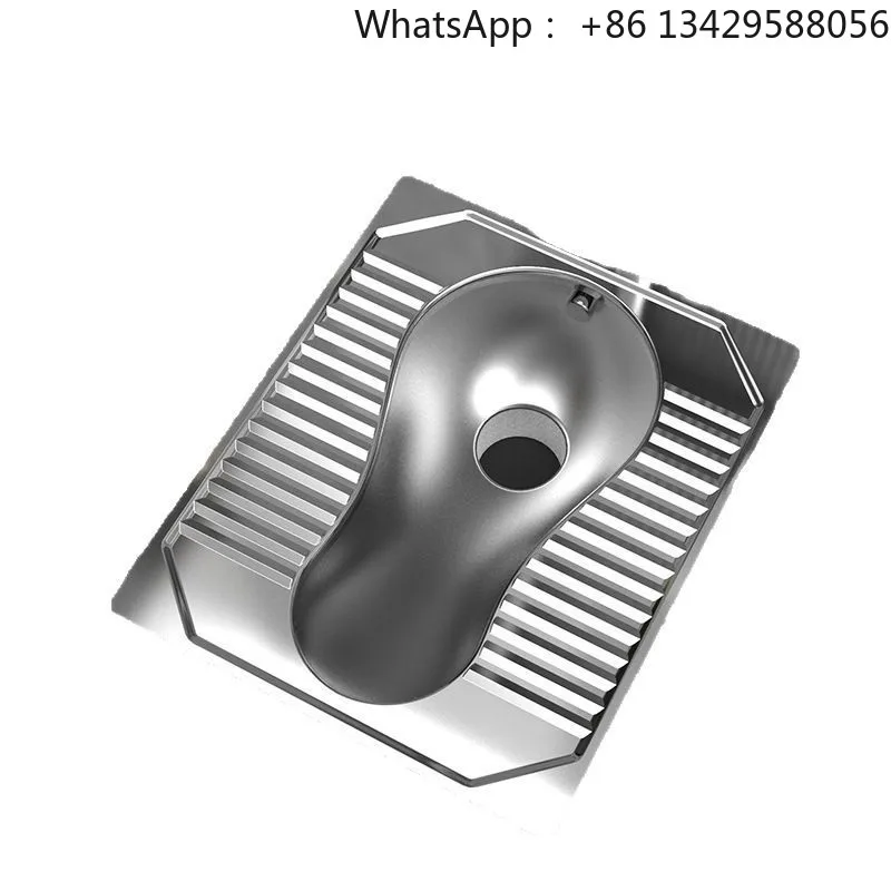 

High Quality 304 Stainless Steel Modern One Piece Floor Mounted Squat Pan