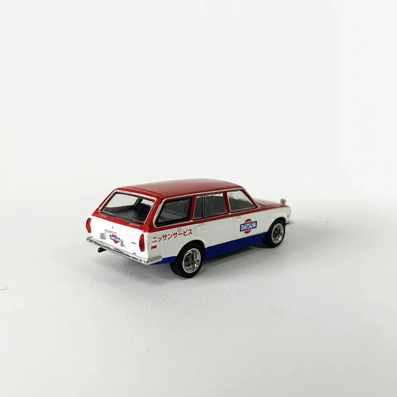 Tarmac Works 1:64 Model Car Datsun 510 Wagon Service Collezione di veicoli pressofusi in lega - Rosso