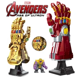 Disney Iron Man Infinity Glove Gauntlet Marvels Thanos Avengers Ironman Heroes arma GROOT Toy Building Block Brick Gift