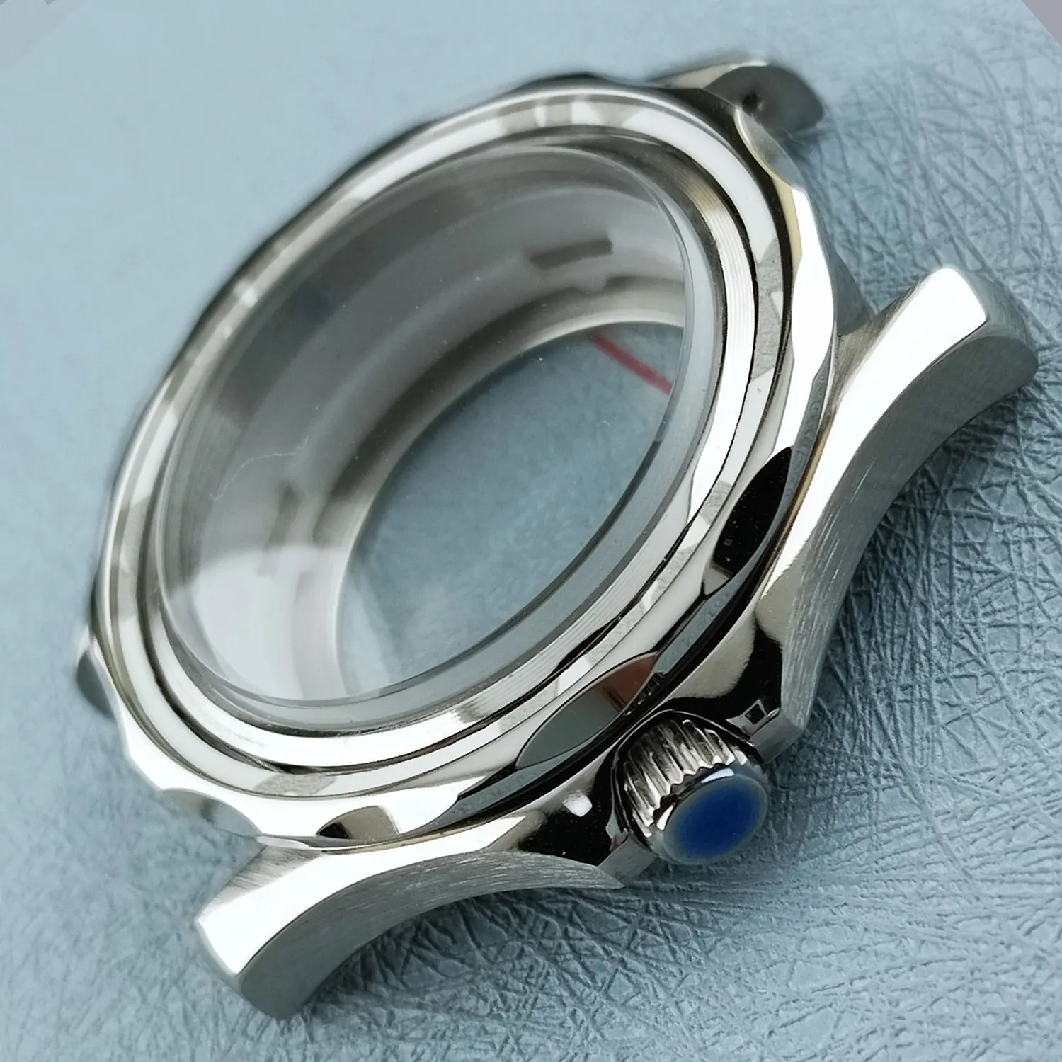 42 мм NH35 часы для дайвинга для дайвинга корпус из нержавеющей стали с сапфиром для NH35 NH36 автоматический механизм 10 бар водонепроницаемый прозрачный задний корпус