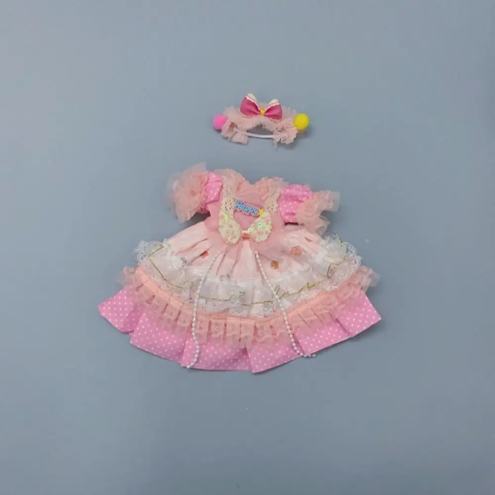 Fashion Lorita 1/6 BJD Doll Clothes DIY with Headwear Lorita Dress Cute Pretty Toy Accessories Children