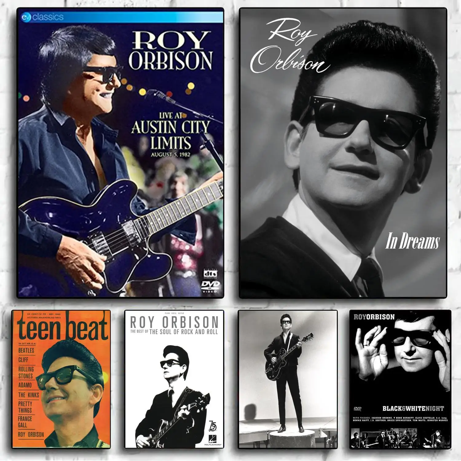 

Roy Orbison Singer Decoration Art Poster Wall Art Personalized Gift Modern Family bedroom Decor Canvas Posters