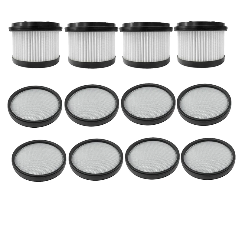 

4 Filter And 8 Filter Cotton For Dreame Z10 Station / U10 / U20 / P10 / P10 Pro Filter Cleaner Parts Replacement-A77G