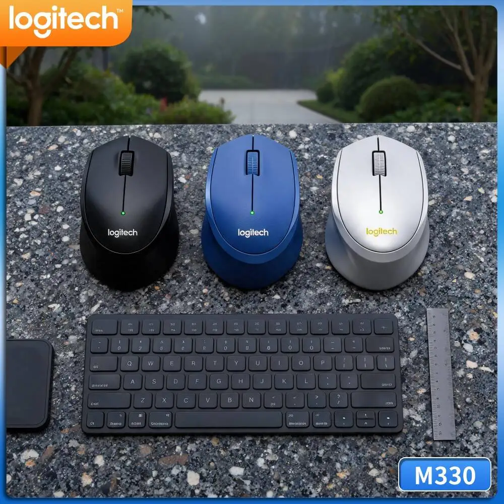 Logitech M330 Silent Wireless Mouse Near Zero Lag Cursor Response For Office Document Manipulation Desktop Notebook Task