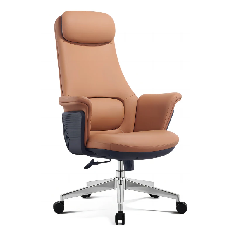 كرسي مكتب فاخر رخيص حديث كبير الحجم كرسي مكتب تنفيذي مريح أثاث موبليس معدني قابل للدوران للتأمل الاسكندنافي #4