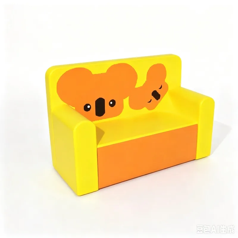 Kids Soft Play Furniture Set Indoor Playground Cartoon Vehicle Themed Sofa & Table for Preschool Playroom